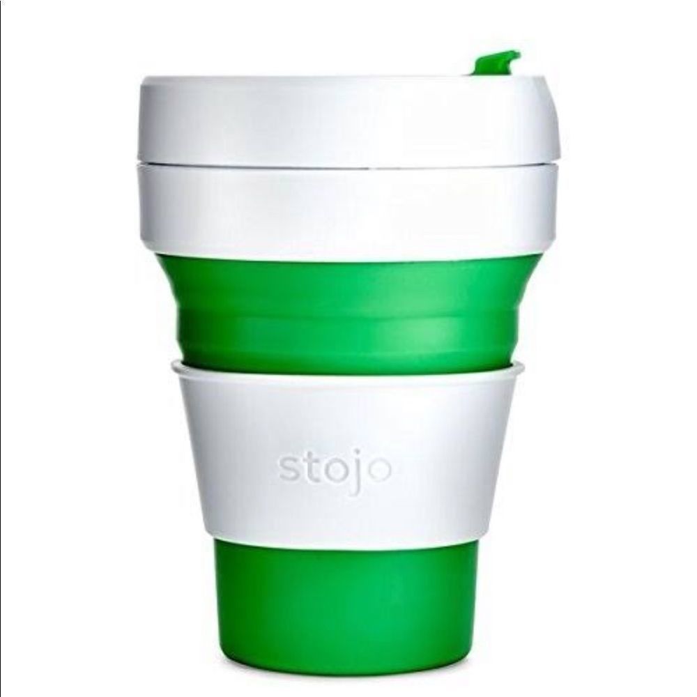Stojo | Green Collapsible | Pocket Cup 12oz/355ml.